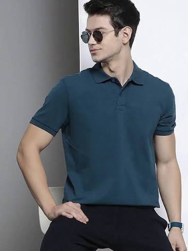 Teal Depth Pique Polo T-Shirt